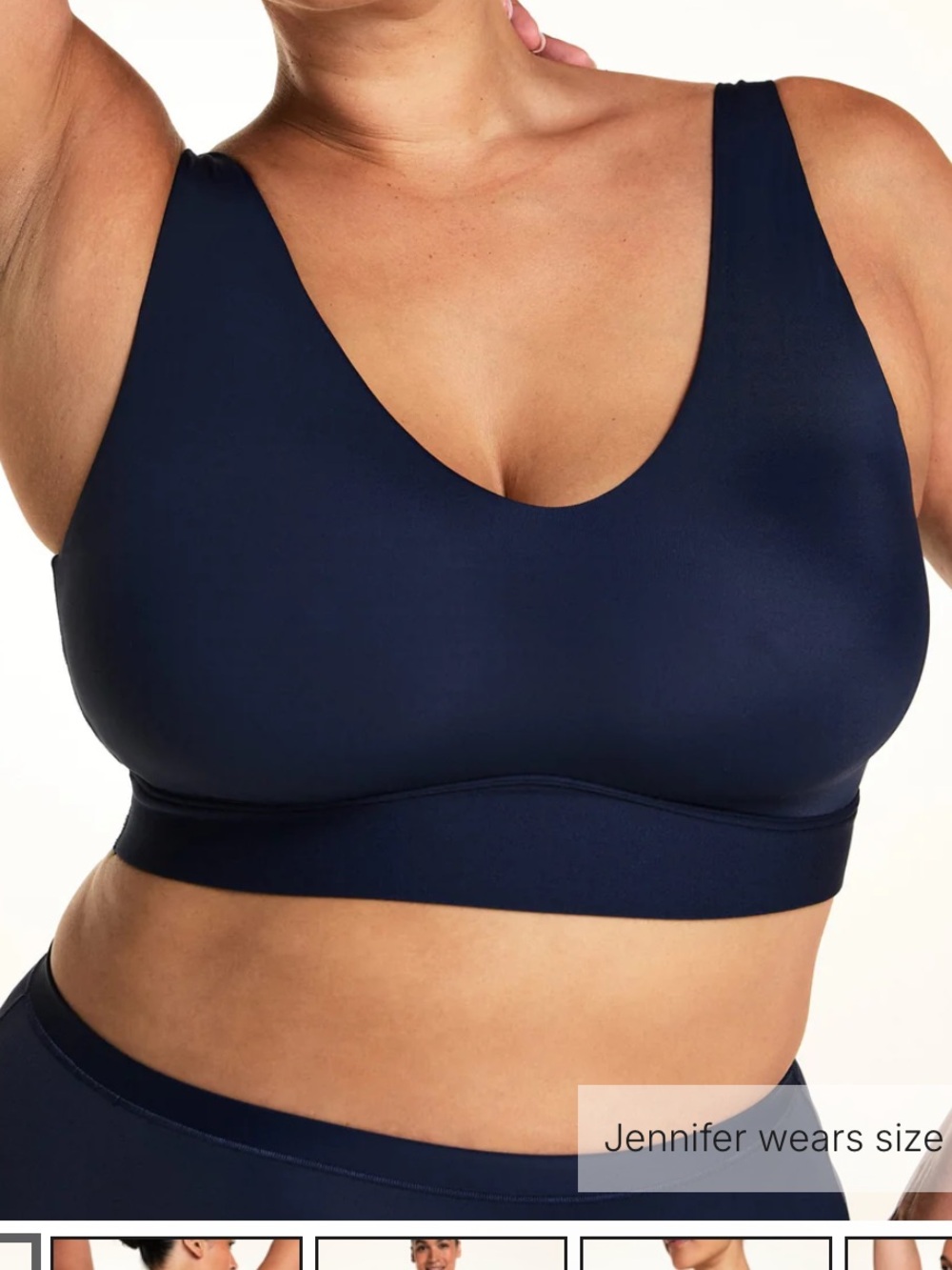 Harper Wilde navy bra 3XL